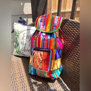 Colorful Ecuadorian Large Backpack